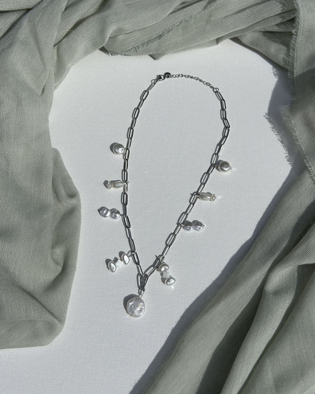 Frosted Pearl Necklace