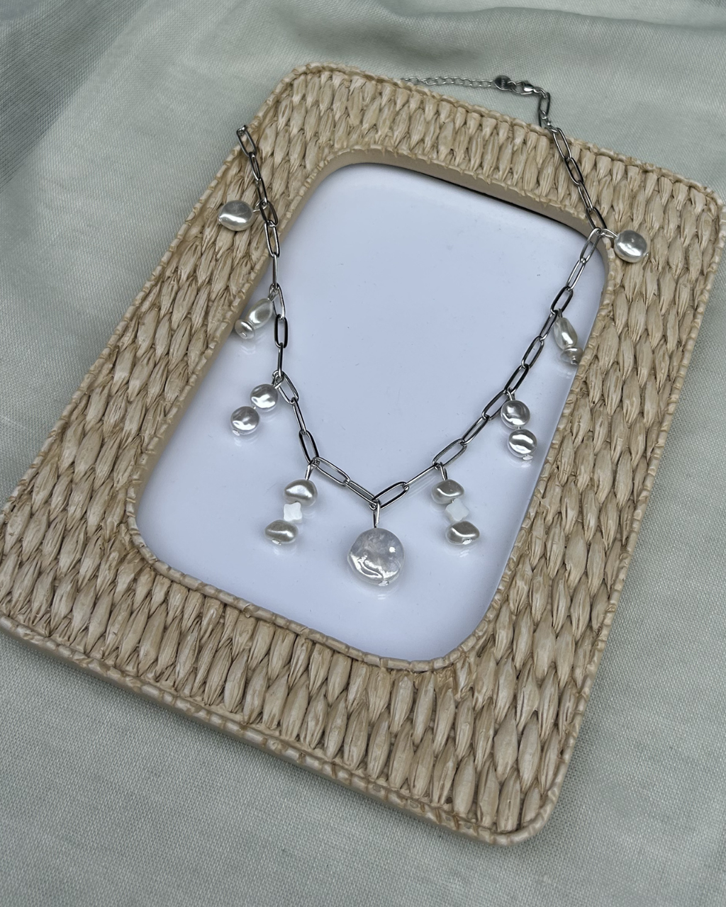 Frosted Pearl Necklace